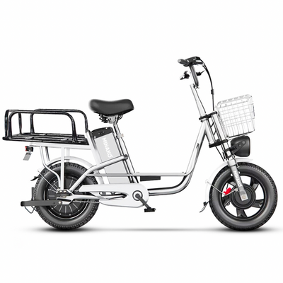 Електровелосипед MINAKO MONSTER PRO 60V 20Ah 1000W Chrome для кур'єрів з додатковим багажником 1799 фото