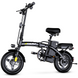 Електровелосипед ASKMY 14" 500W 48V 13Аh (модель 2024 року) чорний, з корзиною і додатковим сидінням 1737 фото 1