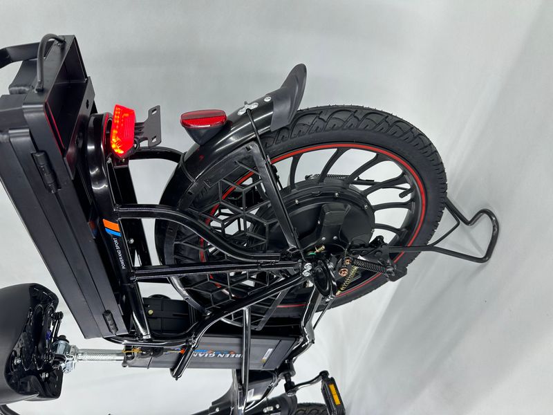 Електровелосипед GREEN GIANT U18 Eco MAX CARGO 25Ah 600W 20" чорний, з системою PAS + посиленим вантажним багажником до 70 кг 00346835 фото