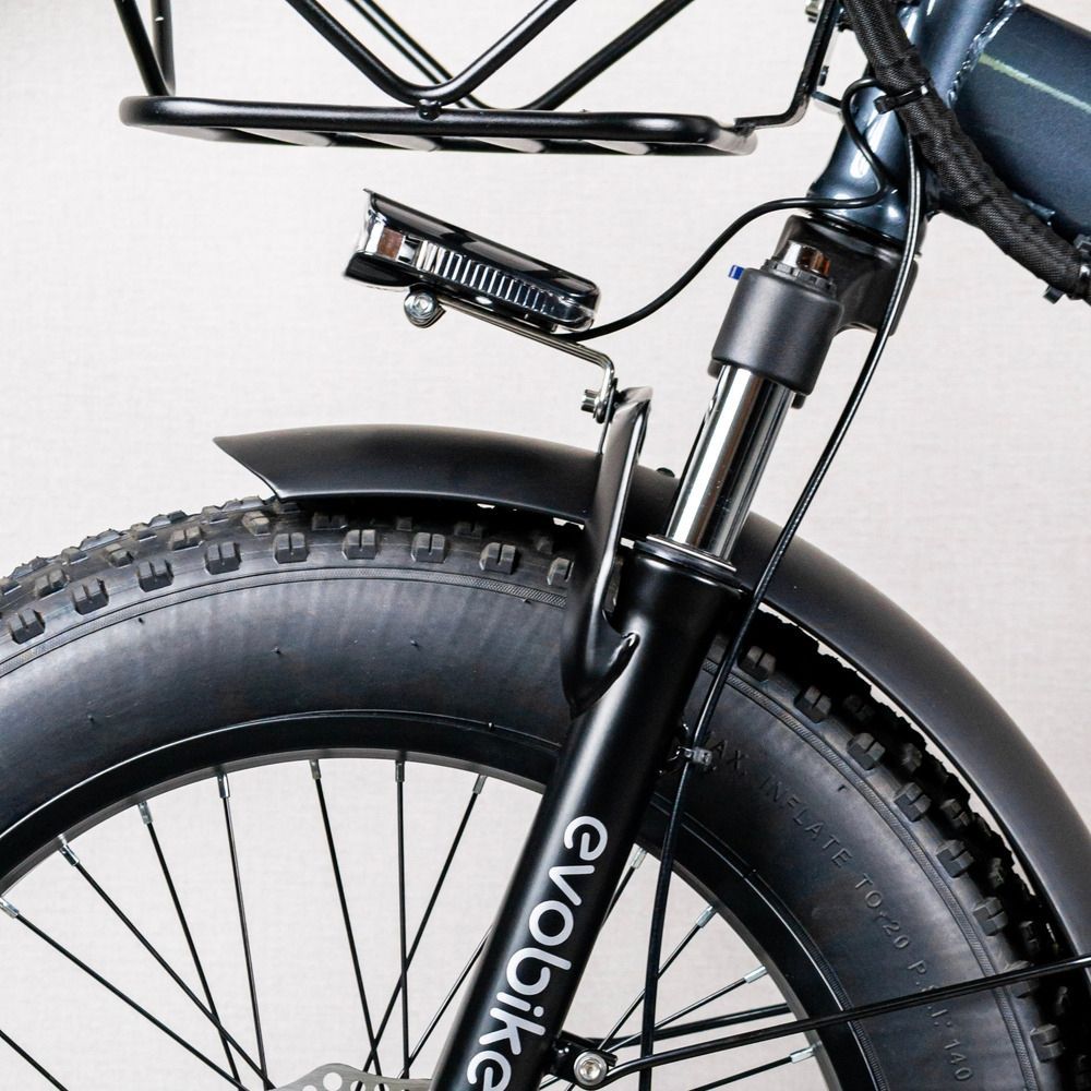 Электрофетбайк EVOBIKE Storm V8 PRO серый 1000W 48V 18Ah 20&times;4" складной с системой PAS, Shimano 7-Speed ​​и съемным Li-ion аккумулятором 56874 фото