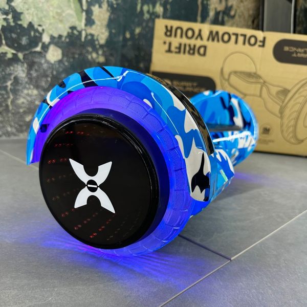 Гироборд SMART BALANCE U8 Infinity 2024 Голубой камуфляж с Bluetooth колонкой и LED – подсветкой колес 62565 фото