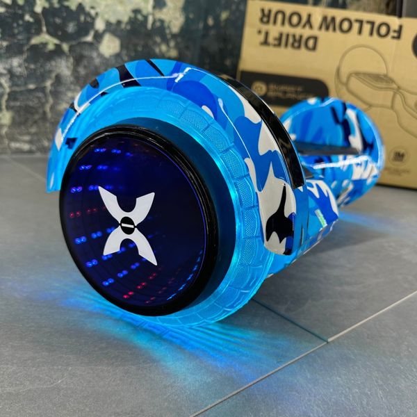 Гіроборд SMART BALANCE U8 Infinity 2024 Блакитний камуфляж з Bluetooth колонкою і LED - підсвіткою колес 62565 фото