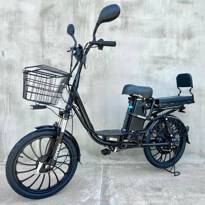 Электровелосипед MINAKO PRO 20" 800W 48V 26Ah с АМОРТИЗАТОРОМ | черный | с раскладным сиденьем-багажником 65431 фото