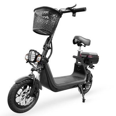 Электросамокат EVOBIKE Zen U12 MAX 2026 года черный | электросамокат с тремя фарами, корзинкой и багажником 0945 фото
