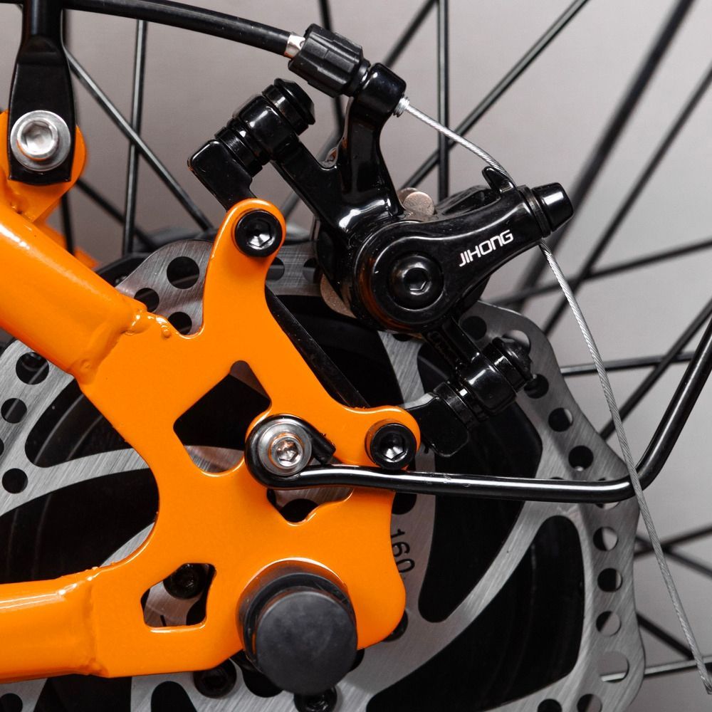 Электрофетбайк EVOBIKE Storm V8s оранжевый 1000W 48V 36Ah 20&times;4" складной с системой PAS, Shimano 7-Speed ​​и съемным Li-ion аккумулятором 56788 фото