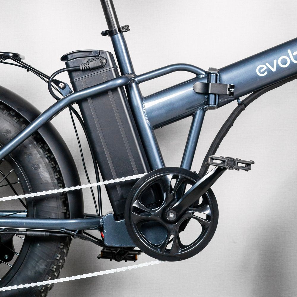 Электрофетбайк EVOBIKE Storm V8s серый 1000W 48V 36Ah 20&times;4" складной с системой PAS, Shimano 7-Speed ​​и съемным Li-ion аккумулятором 56789 фото