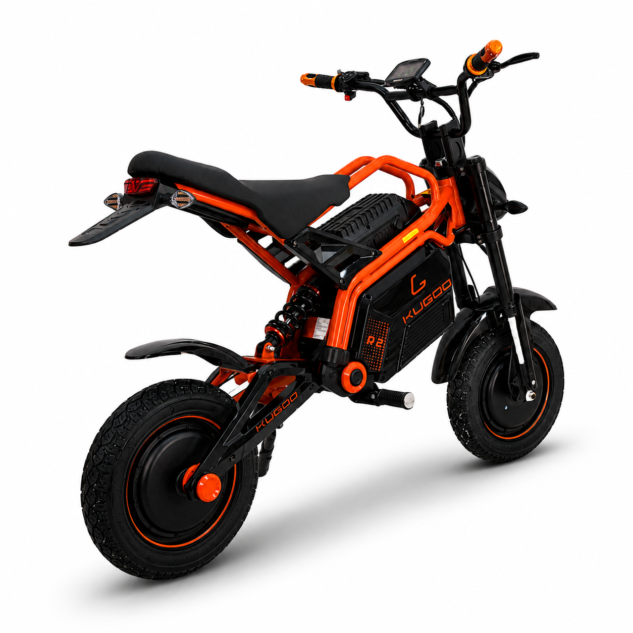 KUGOO R2 ORANGE |  3600W(1800Wx2) 60V 31.2Ah - электровелосипед, запас хода до 90 км, двойная амортизация, дисковые тормоза 1800231 фото