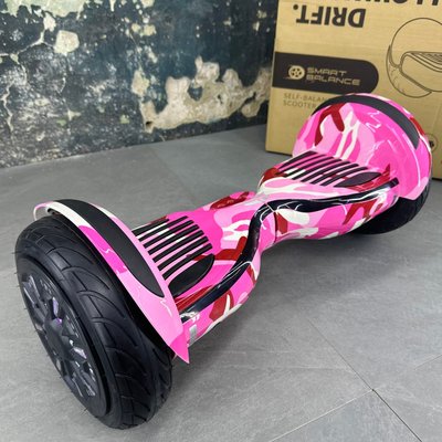Гироборд SMART BALANCE U10 Turbo 2024 10 дюймов Розовый камуфляж  с самобалансом + APP | с LED – подсветкой колес 2107 фото