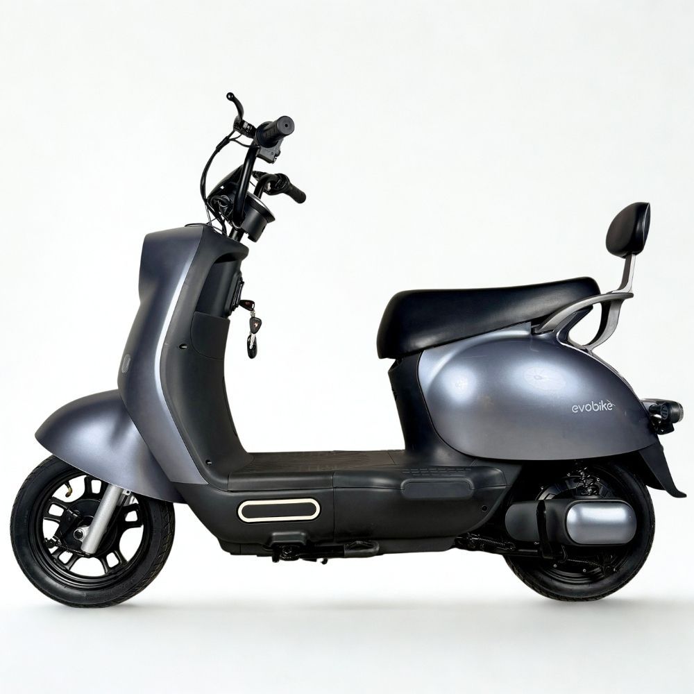 Электровелосипед EVOBIKE UNO Графит Graphene 600W 48V 20Ah 14" -  модель с двойной амортизацией, сигнализацией и LED-дисплеем 56322 фото