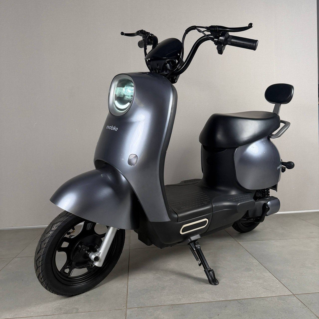 Электровелосипед EVOBIKE UNO Графит Graphene 600W 48V 20Ah 14" -  модель с двойной амортизацией, сигнализацией и LED-дисплеем 56322 фото