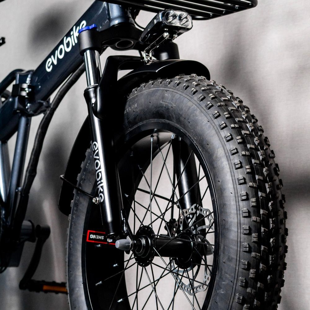 Электрофетбайк EVOBIKE Storm V8s серый 1000W 48V 15Ah 20&times;4" складной с системой PAS, Shimano 7-Speed ​​и съемным Li-ion аккумулятором 56783 фото