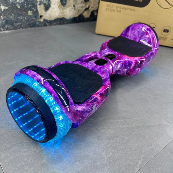 Гироборд SMART BALANCE U6 Infinity 2024 Фиолетовый космос с музыкой и LED-подсветкой колес 8003 фото