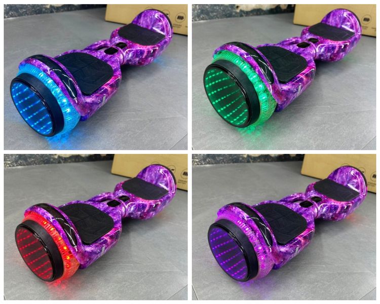 Гироборд SMART BALANCE U6 Infinity 2024 Фиолетовый космос с музыкой и LED-подсветкой колес 8003 фото