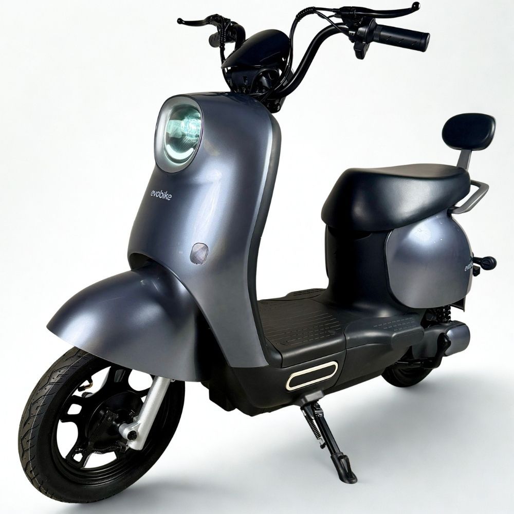 Электровелосипед EVOBIKE UNO Графит в стиле ретро 600W 48V 20Ah Graphene 14" с сигнализацией и амортизацией 48944 фото