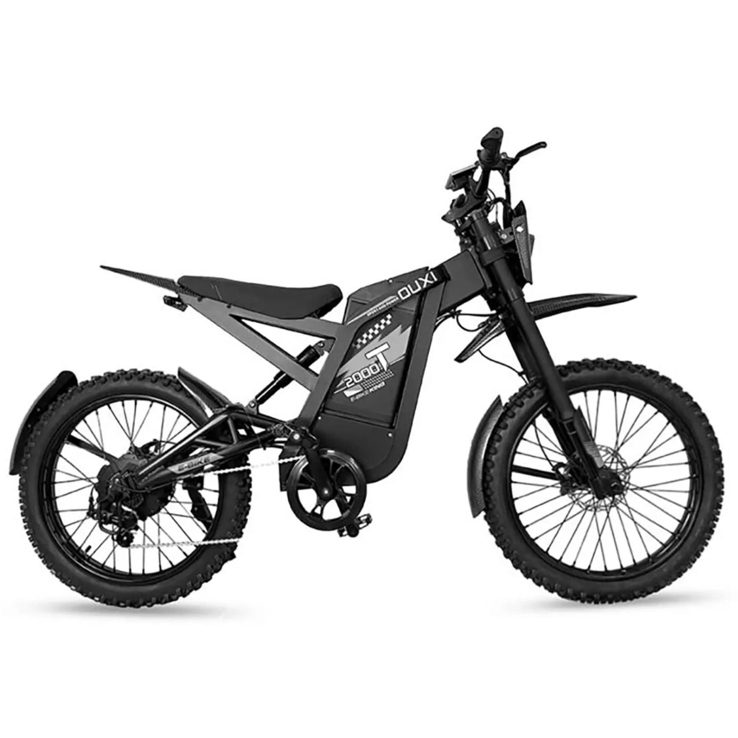 Електровелосипед OUXI GT2000 сірий 2500W (4000W) 48V 30Ah Li-ion, з NFC-доступом та гідравлічними гальмами 2548 фото
