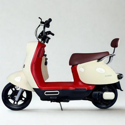 Электровелосипед EVOBIKE UNO молочный в ретро стиле 600W 48V 20Ah Graphene 14" с сигнализацией и амортизацией 48945 фото