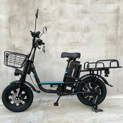 Електровелосипед MINAKO Monster 2025 20Ah 60V 1000W чорний | з посиленим вантажним багажником 34867 фото