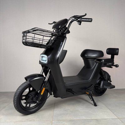 Електровелосипед EVOBIKE YOTA 800W 48V 20Ah Чорний 14" Двомісний з подвійною амортизацією, кошиком та сигналізацією 89653 фото