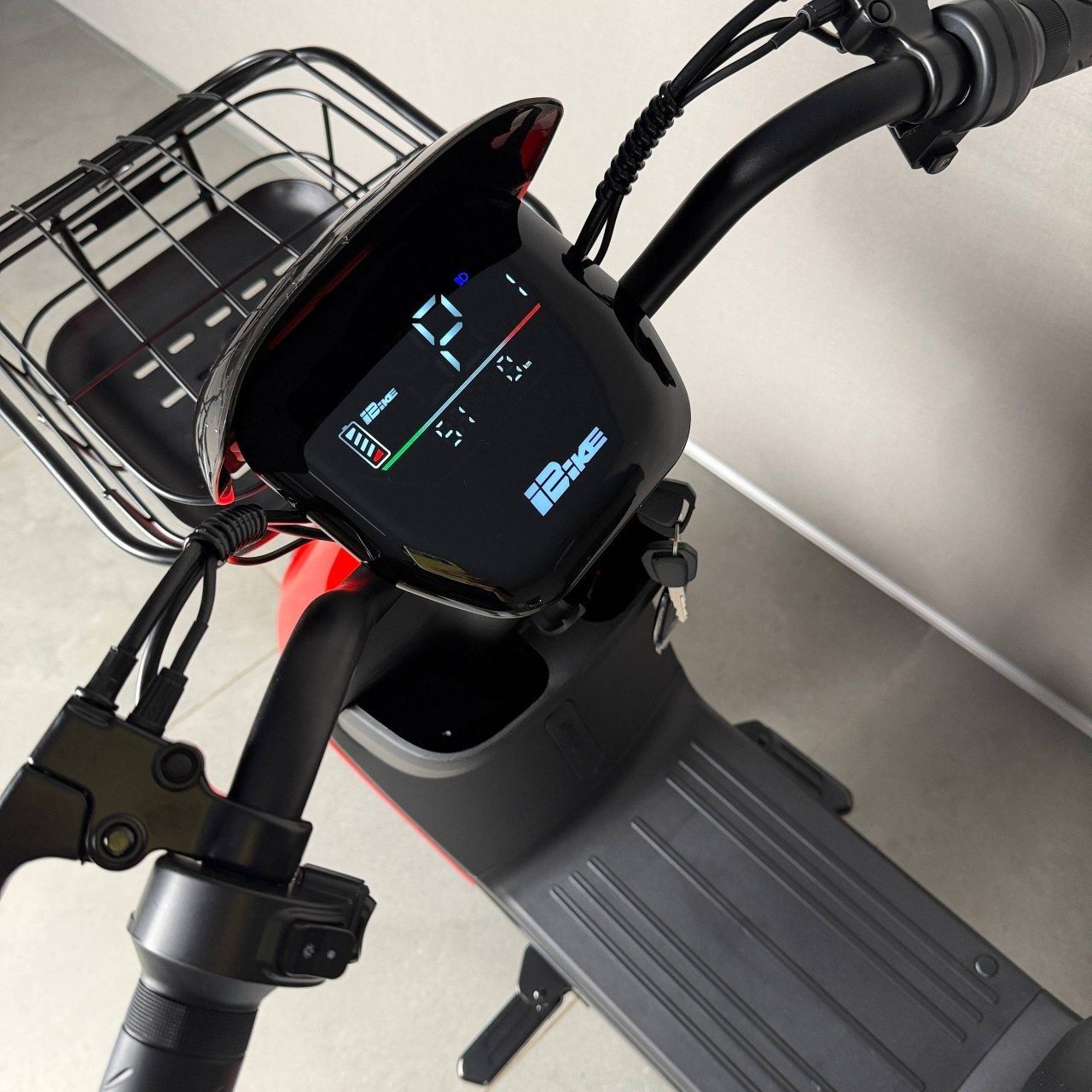 Электровелосипед EVOBIKE YOTA 800W 48V 20Ah Красный 14" Двухместный с двойной амортизацией, корзиной и сигнализацией 78654 фото