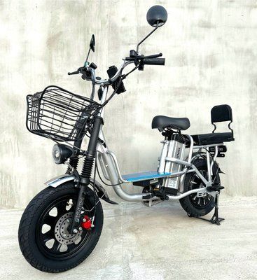 Електровелосипед MINAKO Monster 2025 18Ah 48V 1000W Хром | з розкладним сидінням - багажником 00987 фото