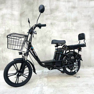 Електровелосипед GREEN GIANT U18 MAX 600W 48V 30 Ah 20" чорний, з розкладним сидінням - багажником (з посиленою АКБ) 4830600 фото