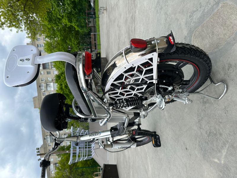 Електровелосипед MINAKO V12 Lux (18" 48V 15Ah 600W ) з заднім амортизатором та мʼяким сидінням 1742 фото