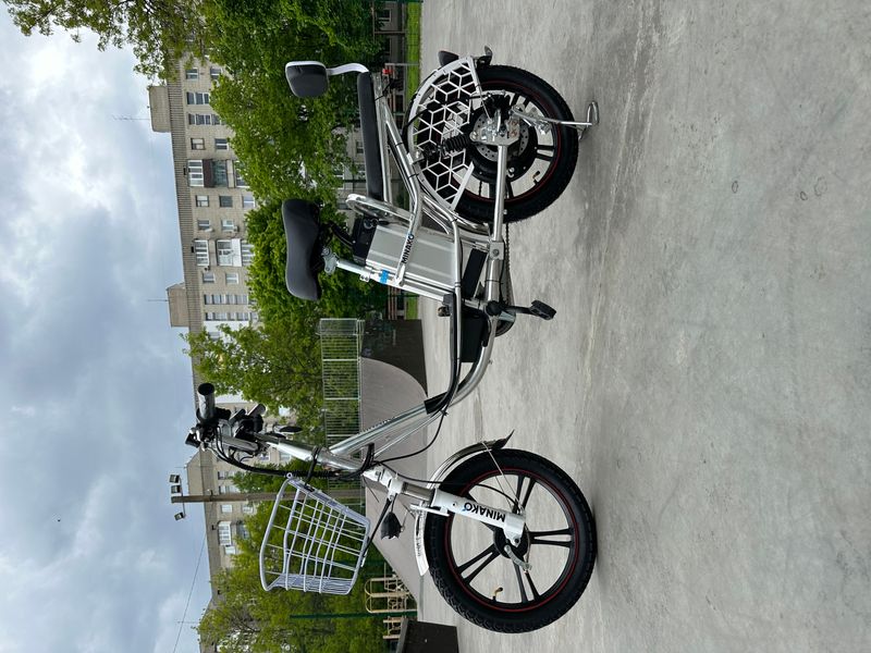 Електровелосипед MINAKO V12 Lux (18" 48V 15Ah 600W ) з заднім амортизатором та мʼяким сидінням 1742 фото