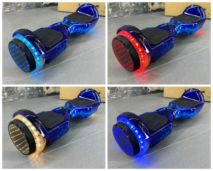 Гироборд SMART BALANCE U6 Infinity 2024 Синий космос с музыкой и LED-подсветкой колес 8010 фото