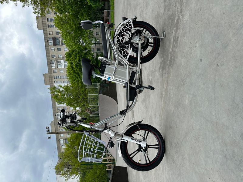 Електровелосипед MINAKO V8 PRO (18" 48V 15Ah 500W ) хром, модель 2023 року 1743 фото