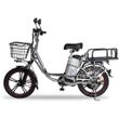 Вантажний електровелосипед MINAKO V.12 LUX Сірий ( модель 2023 року  ) з корзиною та додаткови багажником