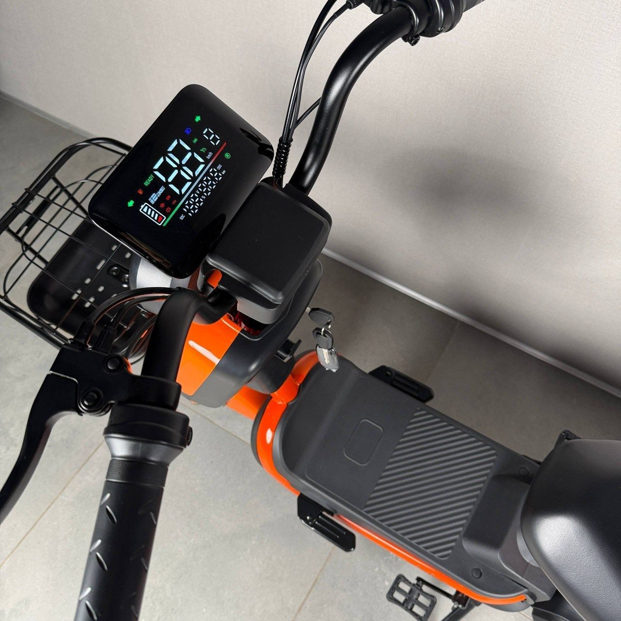 EVOBIKE Atlas 600W 48V 20Ah | потужний компактний електровелосипед з сидінням для другого пасажира, великим дисплеєм, педалями і акумулятором великої ємності, оранжевий колір 14270003 фото