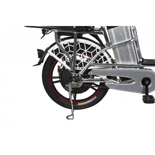 Вантажний електровелосипед MINAKO V.12 LUX Сірий ( модель 2023 року  ) з корзиною та додаткови багажником  1746 фото