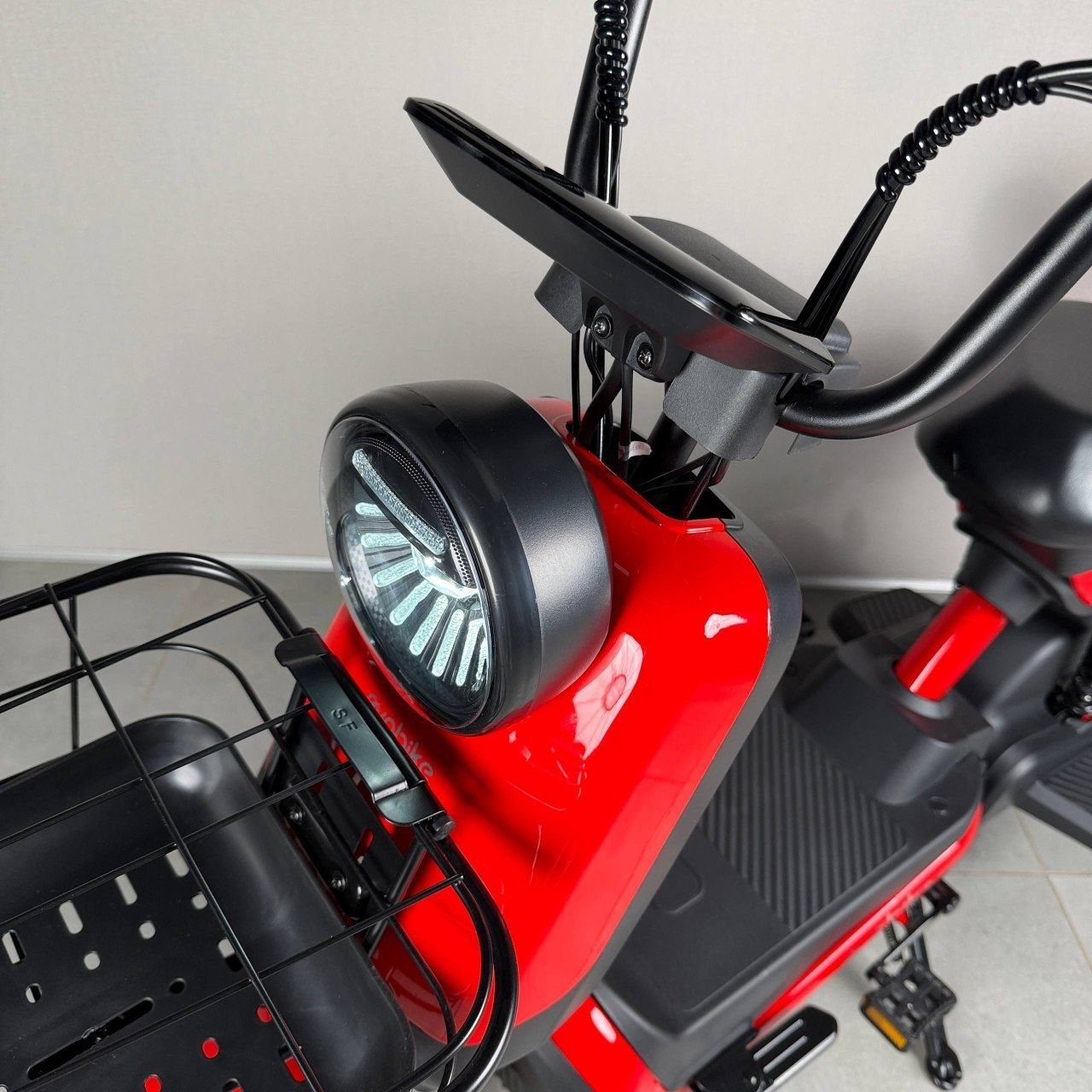 EVOBIKE Atlas 600W 48V 20Ah | мощный компактный электровелосипед с сиденьем для второго пассажира, большим дисплеем, педалями и аккумулятором большой емкости, красный цвет 14270005 фото