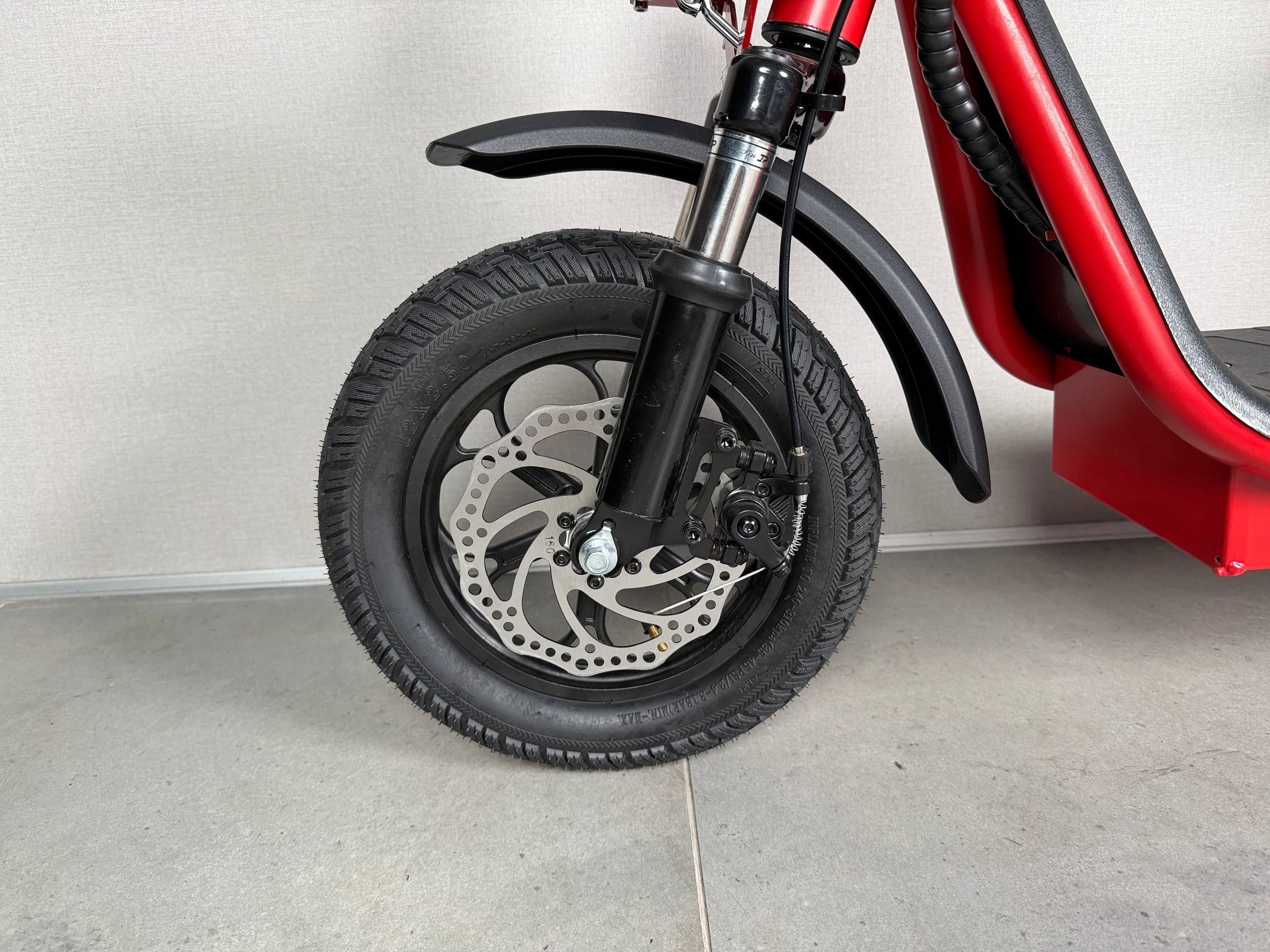 Електросамокат EVOBIKE Zen U12 MAX  червоний | 800W 48V 15Ah електросамокат з трьома фарами, корзинкою та кофером (модель 2026) 097854 фото