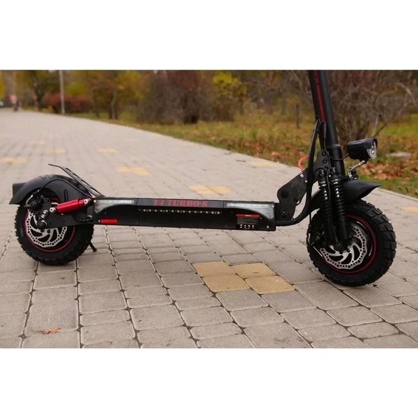 Электросамокат Crosser T4 Turbo Sport ( 3000 Вт; 60 В; 15 А/ч) колёса 10" воздух с камерой (черный) 1557 фото