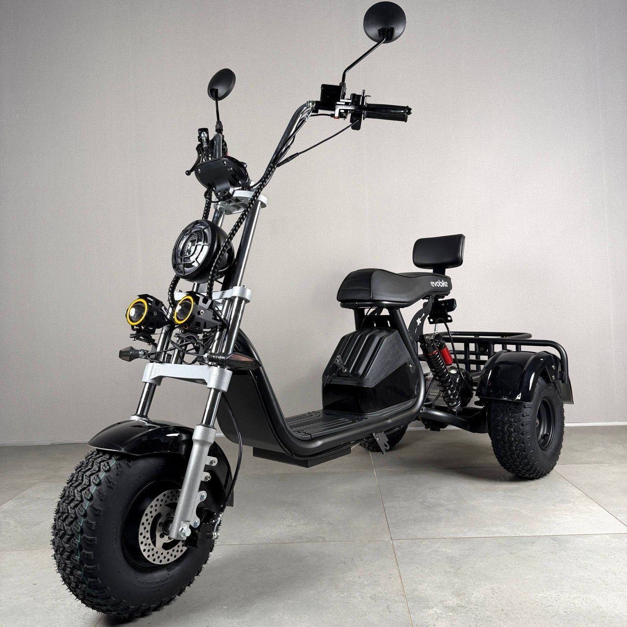Электровелосипед EVOBIKE Grizzly X3 PRO черный | 24Ah 48V 2500W | трехколесный с грузовым багажником (модель 2026 года) 87542 фото