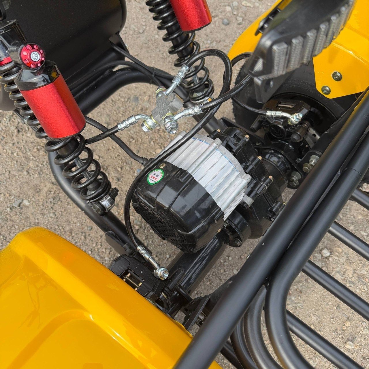 Електровелосипед EVOBIKE Grizzly X3 PRO жовтий  | 24Ah 48V 2500W | трьохколісний з вантажним багажником  87543 фото
