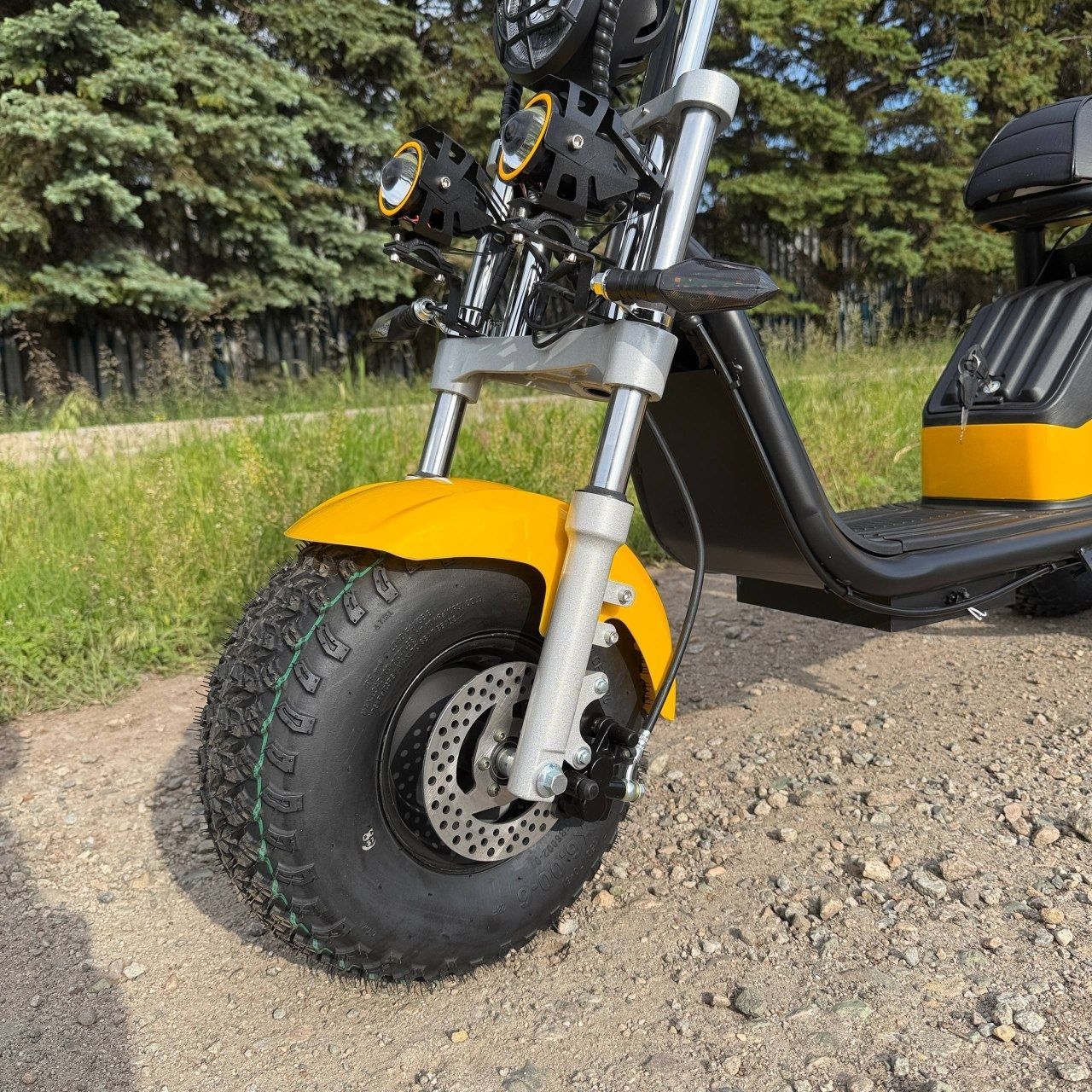 Електровелосипед EVOBIKE Grizzly X3 PRO жовтий  | 24Ah 48V 2500W | трьохколісний з вантажним багажником  87543 фото