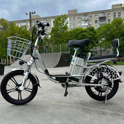 Електровелосипед MINAKO V12 Lux (18" 48V 18Ah 600W ) з заднім амортизатором та мʼяким сидінням 1755 фото