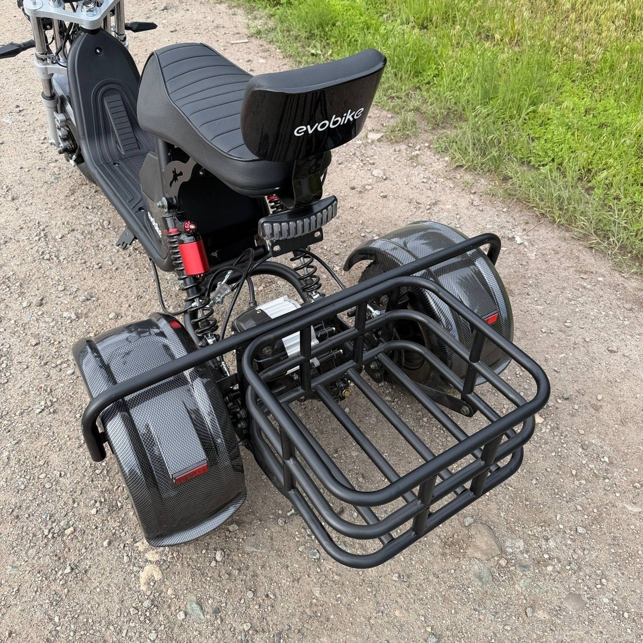 Електровелосипед EVOBIKE Grizzly X3 PRO карбон  | 24Ah 48V 2500W | трьохколісний з вантажним багажником  87544 фото