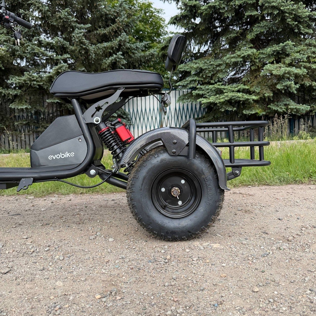 Електровелосипед EVOBIKE Grizzly X3 PRO карбон  | 24Ah 48V 2500W | трьохколісний з вантажним багажником  87544 фото