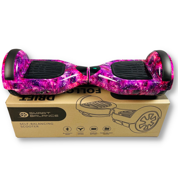 Гироборд SMART BALANCE U6 Pro 2024 6.5" Фиолетовый космос + Bluetooth колонка и подсветка колес 15739 фото