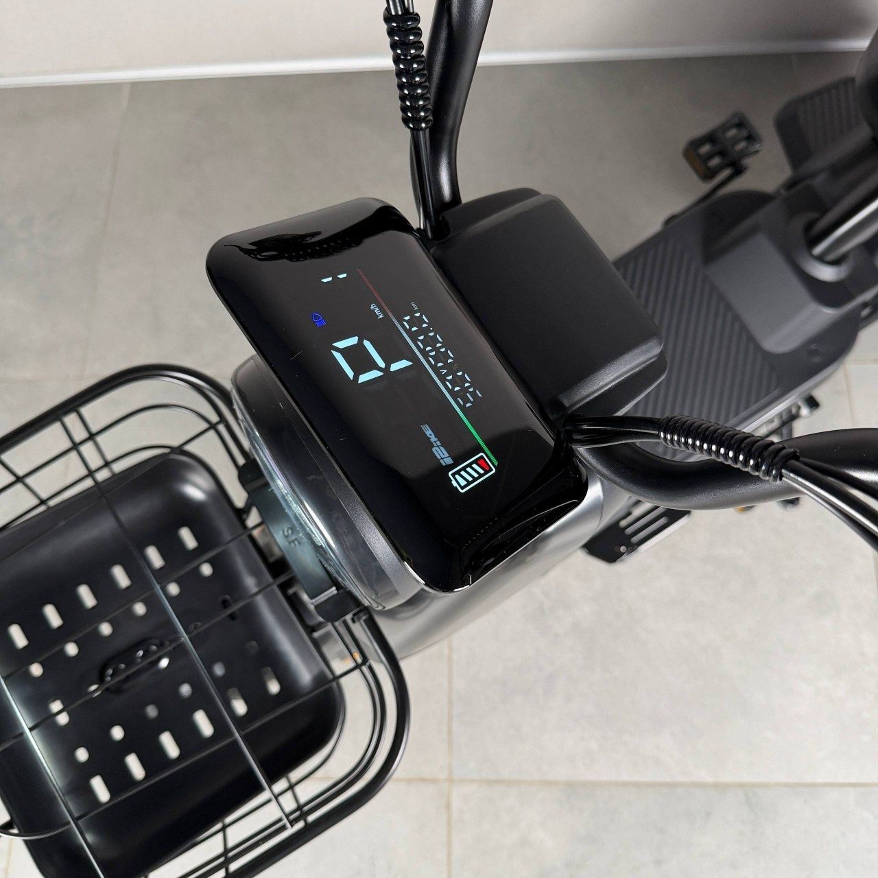 EVOBIKE Atlas PRO 800W 60V 20Ah | мощный компактный 14 дюймов электровелосипед с сиденьем для второго пассажира, большим дисплеем, педалями и аккумулятором максимальной емкости, черный цвет 14270008 фото