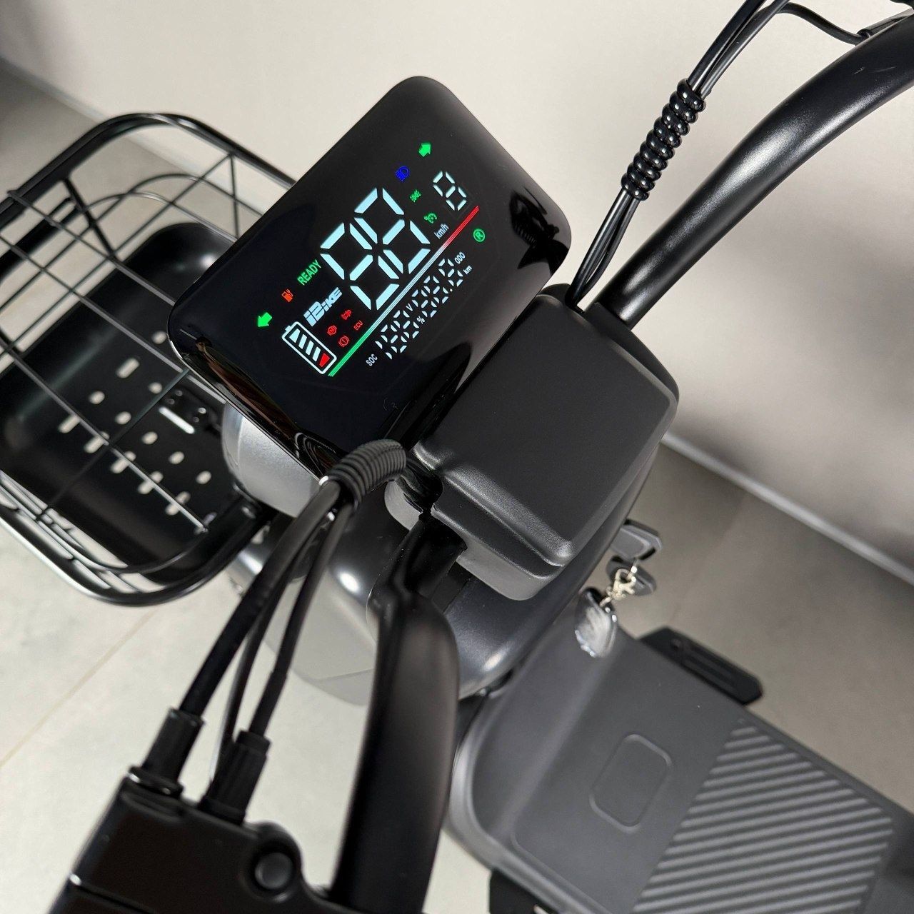 EVOBIKE Atlas PRO 800W 60V 20Ah | мощный компактный 14 дюймов электровелосипед с сиденьем для второго пассажира, большим дисплеем, педалями и аккумулятором максимальной емкости, черный цвет 14270008 фото