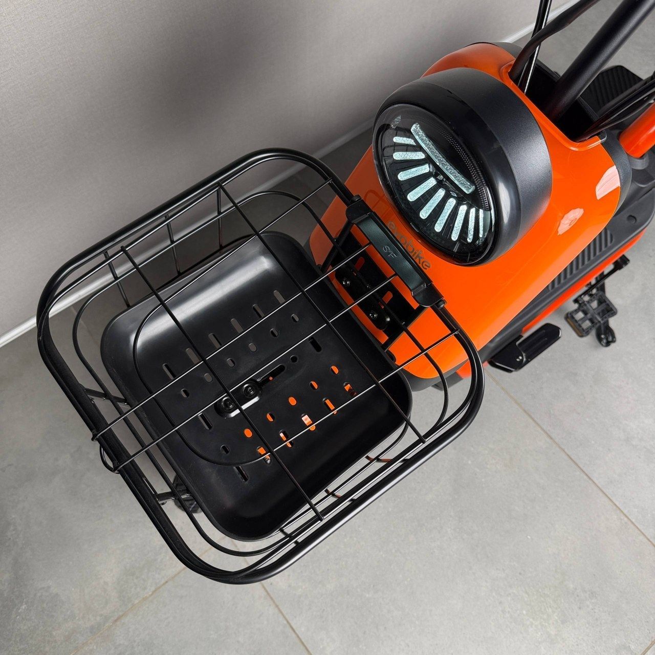 EVOBIKE Atlas PRO 800W 60V 20Ah | мощный компактный 14 дюймов электровелосипед с сиденьем для второго пассажира, большим дисплеем, педалями и аккумулятором максимальной емкости, оранжевый цвет 14270009 фото