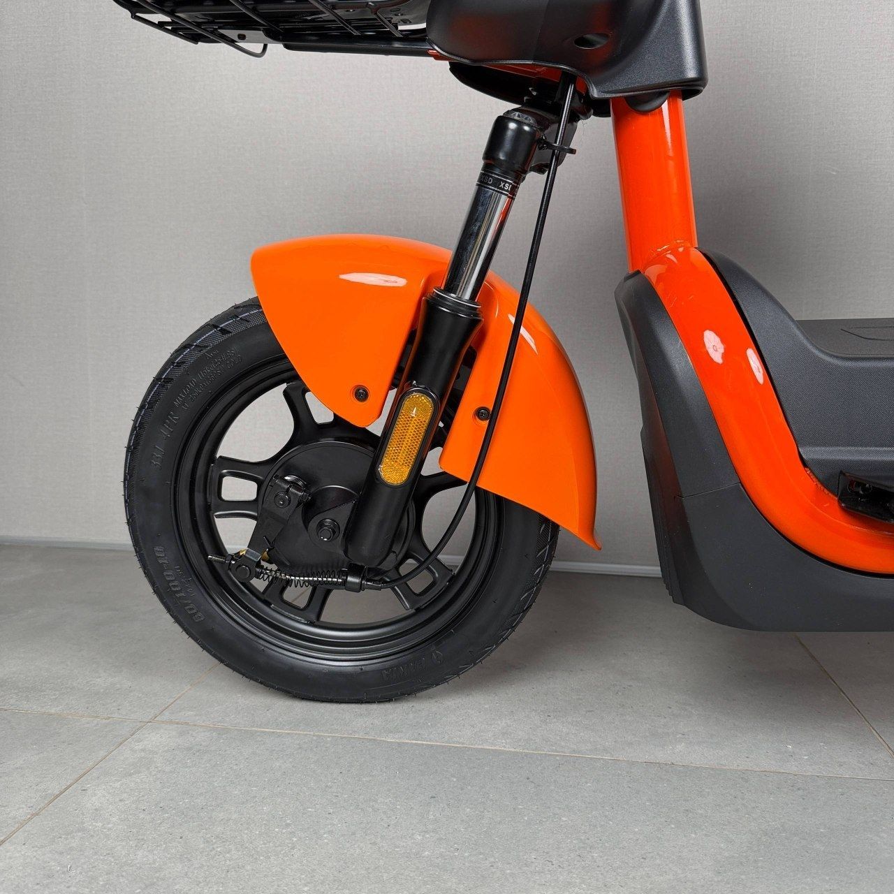 EVOBIKE Atlas PRO 800W 60V 20Ah | мощный компактный 14 дюймов электровелосипед с сиденьем для второго пассажира, большим дисплеем, педалями и аккумулятором максимальной емкости, оранжевый цвет 14270009 фото