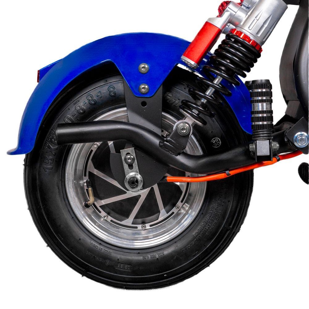 Электровелосипед EVOBIKE Spark X2 Pro в стиле CityCoco 2000W Li-ion 48V 24Ah, широкие 15&times;6 бескамерные колеса, и гидравлические тормоза, синий 7655 фото
