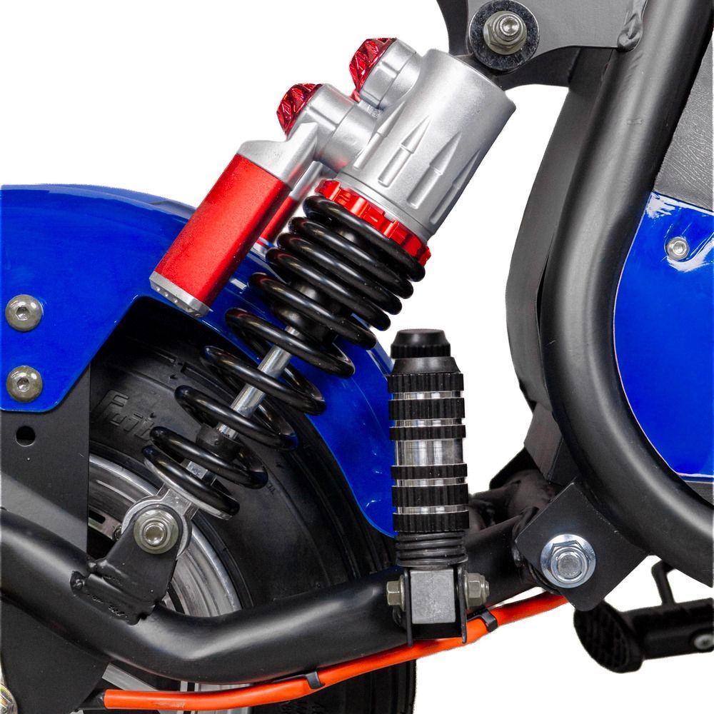 Электровелосипед EVOBIKE Spark X2 Pro в стиле CityCoco 2000W Li-ion 48V 24Ah, широкие 15&times;6 бескамерные колеса, и гидравлические тормоза, синий 7655 фото