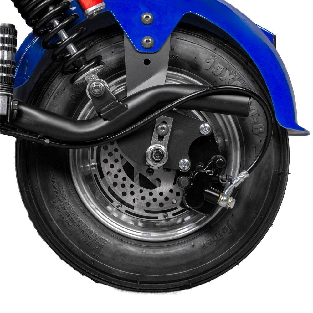 Электровелосипед EVOBIKE Spark X2 Pro в стиле CityCoco 2000W Li-ion 48V 24Ah, широкие 15&times;6 бескамерные колеса, и гидравлические тормоза, синий 7655 фото