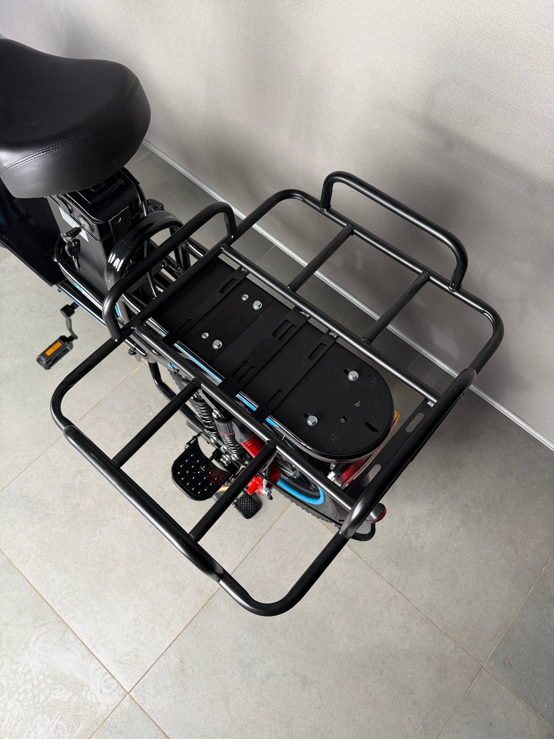 |NEW 2026 !| Вантажний електровелосипед MINAKO Monster MAX 20 дюймів (60V, 30Ah, 1500W) чорний з вантажним багажником 57936 фото